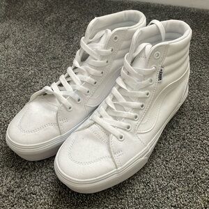 Vans Canvas Sk8-Hi True White Shoes